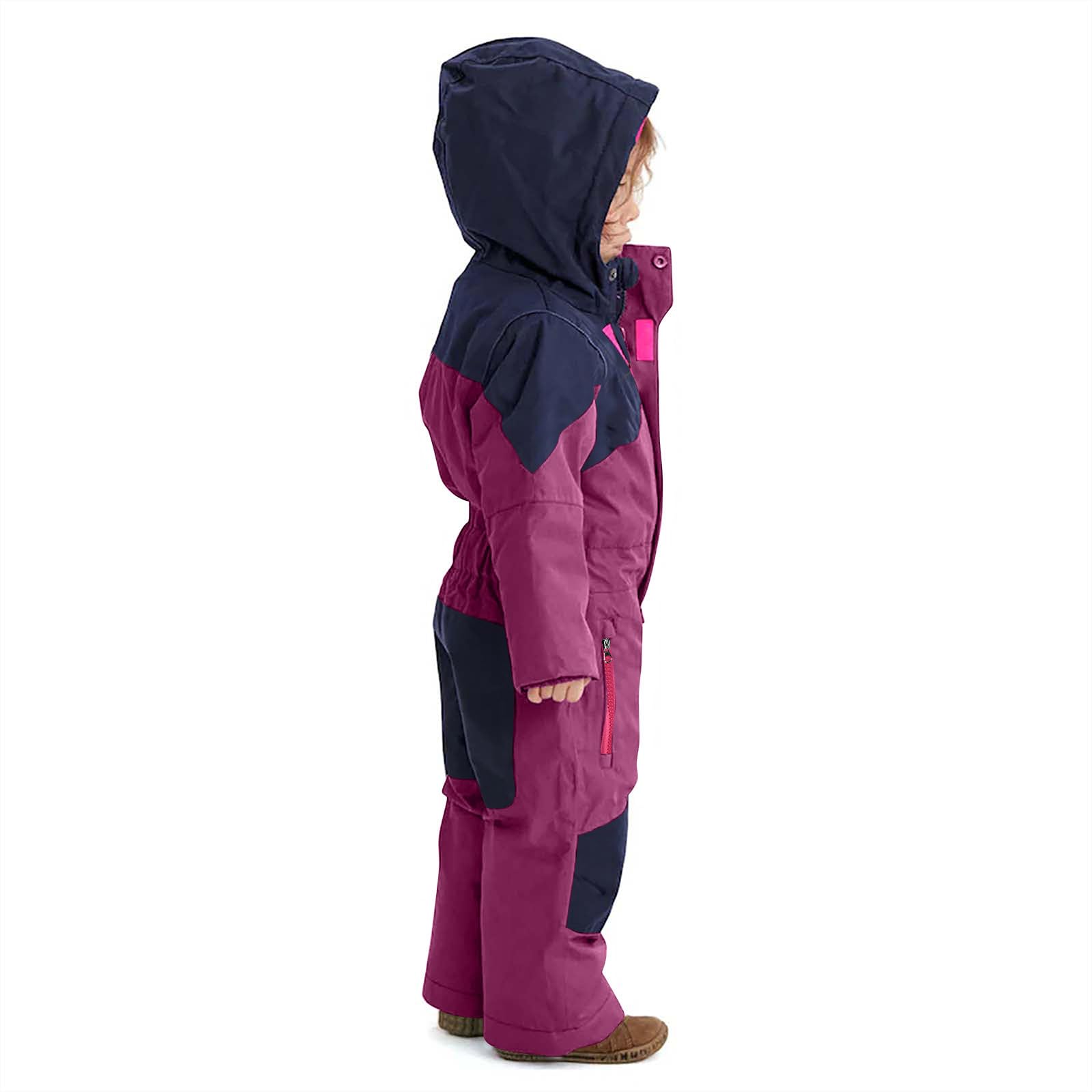 NZYIHAO Tuta da neve da bambina, calda, monopezzo, impermeabile