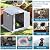 Devoko 6x6 FT Resin Shed with Floor, Outdoor Plastic Storage Sheds with Windows, Waterproof Utility Tool Garden Shed with Lockable Door for Backyard Patio Lawn, Light Gray
