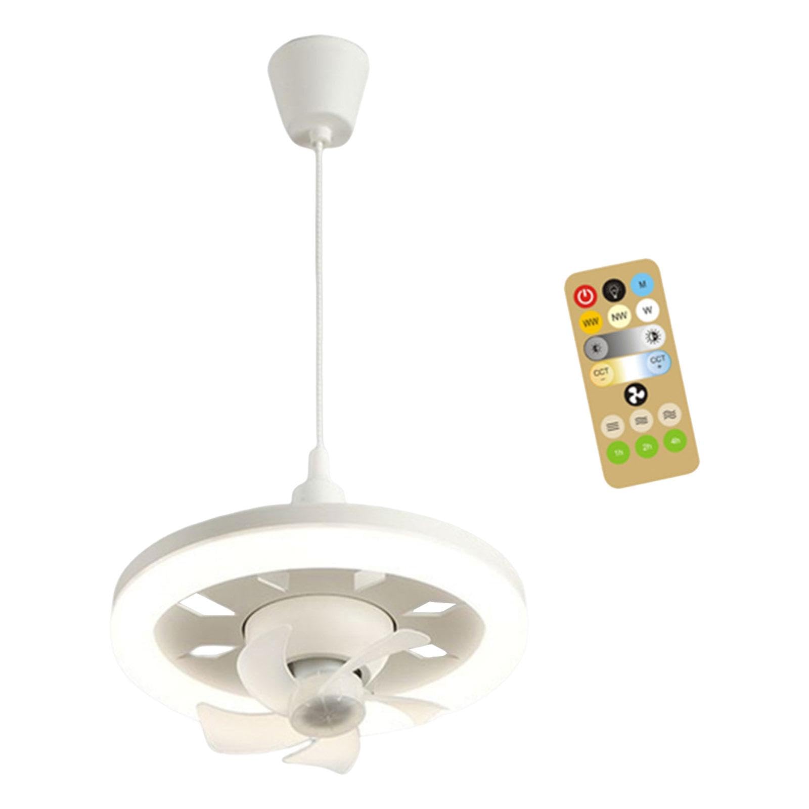 Ceiling Fan Light Ceiling Fan with Light Modern for Living Room Bedroom Home 60W with 1m Wire|Ceiling Fans|Home & Garden-image-38