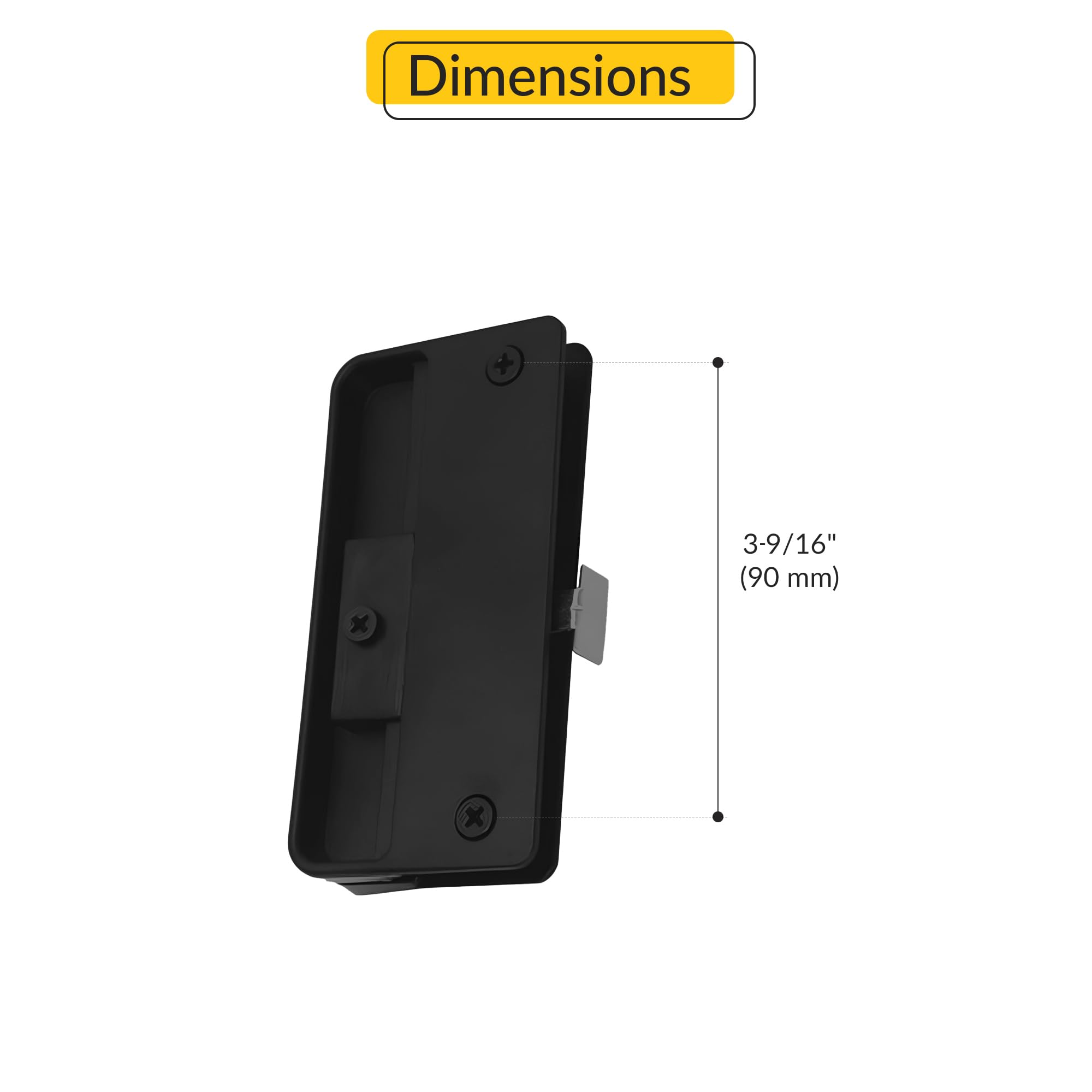 Brixwell Screen Door Latch - Black Finish -2 Brixwell Screen Door Latch - Black Finish -2