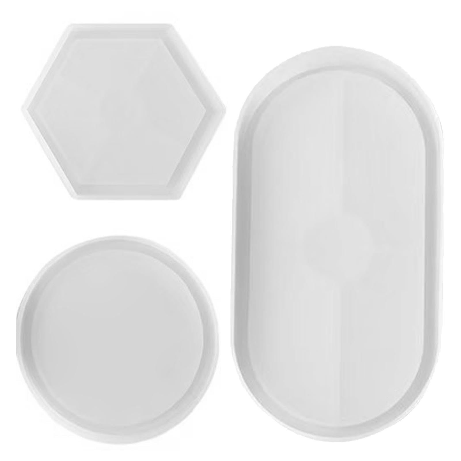 6-teiliges Silikon-Formen-Set Für Untersetzer & Resin-Kunst – Rund, Eckig, Blumig | DIY Tablett Selber Machen