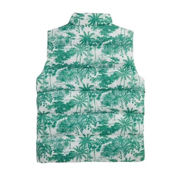 vineyard vines Kids Girls' Oversized Printed Puffer Vest XS 5-62