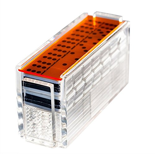 Set Moderno de Domino Doble Seis Jumbo con Racks miniatura 1