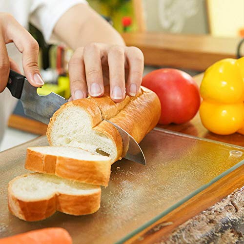Set de 4 tablas redondas de vidrio templado para cocina miniatura 3