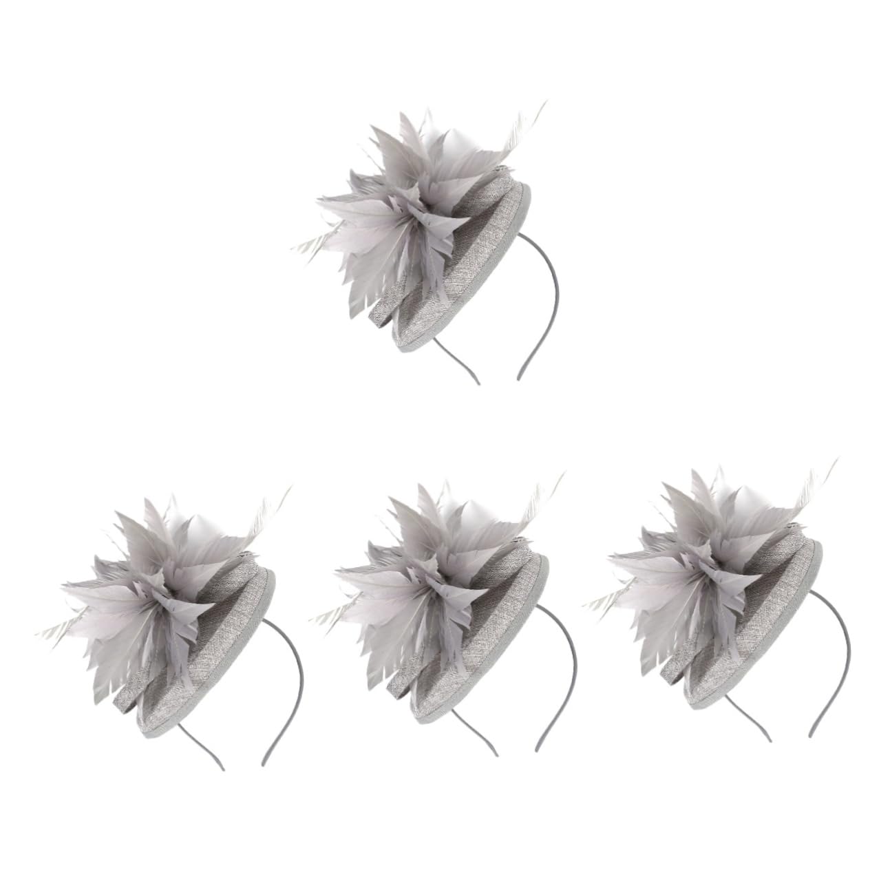 SOIMISS 4piezas Sombrero Fascinador Elegante Pluma Para Mujeres Para Fiestas De Té y Cócteles Accesorio De Moda Para Eventos Formales y Bodas