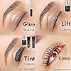 Libeauty Eyelash Lift and Color Kit Brow Lamination with Black Lash Perm Quick Lifting & Voluminous Coloring with Complete Tools DIY Use at Home & Salon Supplies