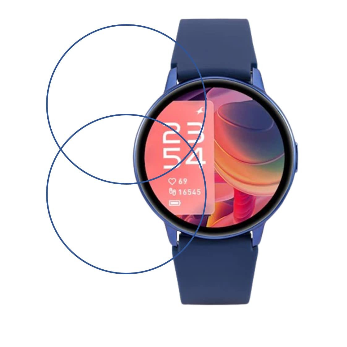 DVTECH� (Pack of 02 Crystal Clear View Super Glossy Best Fit Smartwatch Screen protector for Fastrack REFLEX PLAY (Not a Tempered glass) (B0BNXMR96B) Amazon Price History, Amazon Price Tracker