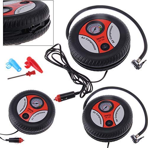 Dharam Product? : Mini 12V Tire Inflator, Compact Durable Car Air Compressor Pump Tire Inflator Pump
