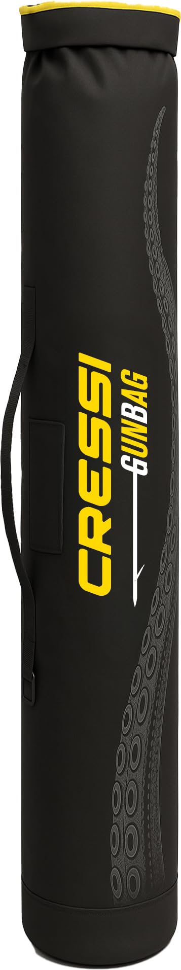 Cressi desde 1946 - Maverick Dry Bag - Bolsa para Arbalete y Similares, Fabricada en Material Dry Tarpaulin, Protege el Equipo de Pesca Subacuática Durante el Transporte, Negro/Amarillo