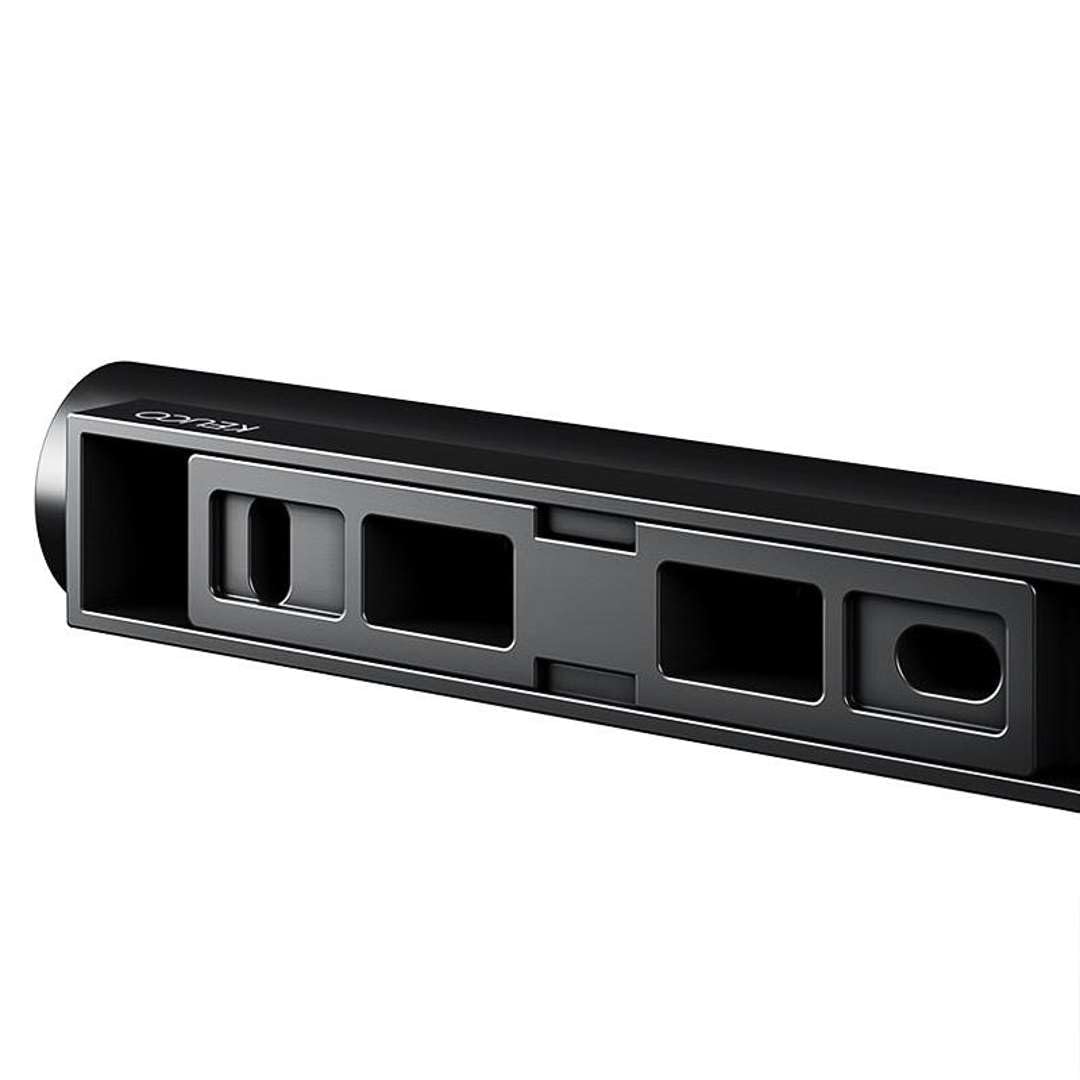 Keuco Plan Portarrollos WC, Forma Abierta, Metal Negro Mate | Made in Germany, orientable, incl. tornillos y tacos, soporte para papel higiénico para taladrar