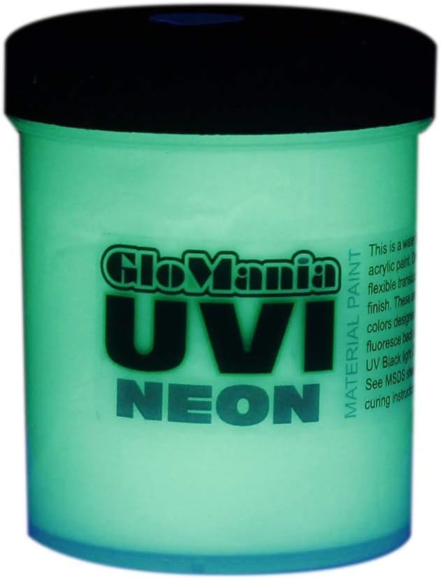 Green UV Reactive Daytime Invisible Neon Rave Paint 8oz