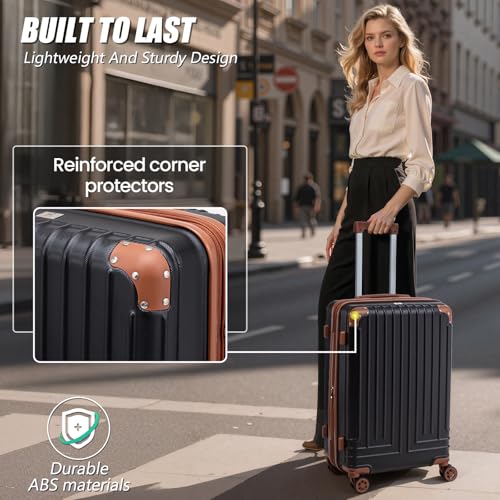 KUNEL 5-Piece Expandable Luggage Set