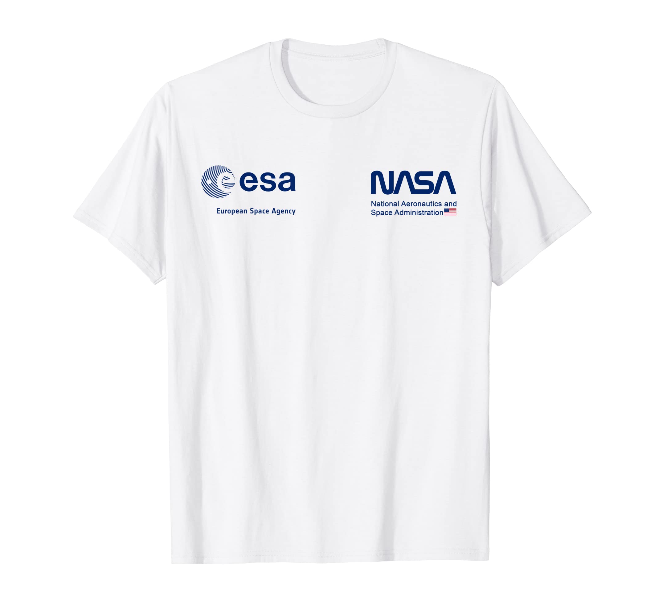 NASA - ESANASA Worm and ESA Logo famous and classic T-ShirtOEKO-TEX STANDARD 100