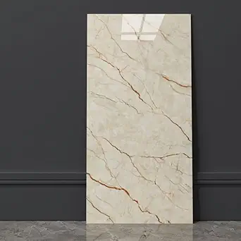 FAINLIST Marble Floor Peel and Stick | PVC Waterproof Self-Adhesive Vinyl Flooring Sticker | Wall Backsplash Tiles for Bathroom Bedroom Kitchen Living Room Home