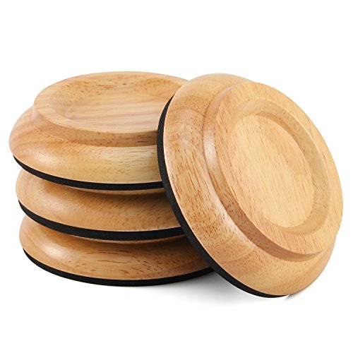 Moukey Coupelles pour Piano en Bois avec Mousse EVA Patins de Protection Sous-roulettes
