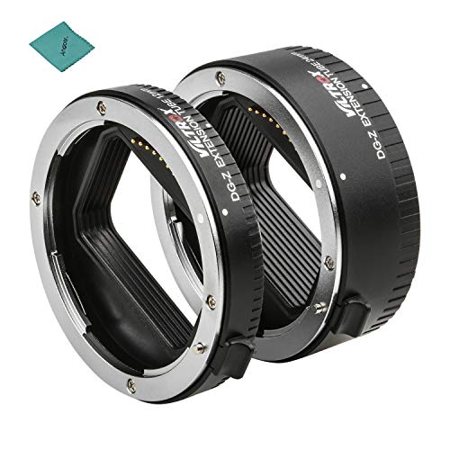 DG-Z Automatic Macro Extension Tubes 12mm 24mm Full Frame Metal Adapter Ring Auto Focus Auto Exposure TTL Metering Compatible with Nikon Z Mount Cameras Lens Accessories