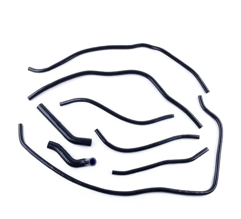 Refrigerante Manguitos Compatible con BMW para F650 1994 1995 1996 1997 1998 1999 2000 Kit De Manguera De Refrigerante De Radiador De Silicona(Black)