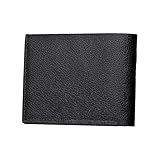 Watreketal Cartera delgada de cuero para hombre, portátil, esencial para viajes, con protecciones, opción de regalo de oficina, bolsas de almacenamiento compactas, cartera de regalo de negocios de