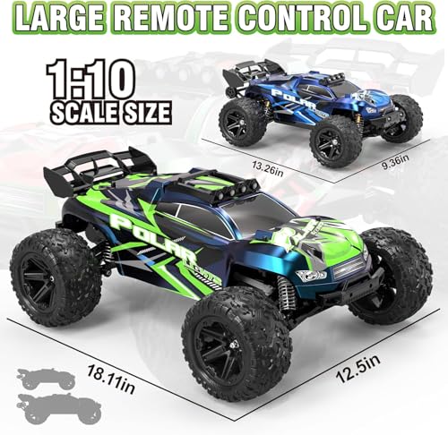 Image of DSSA Super,Fast Remote Control Car Trucks,45+KM /H RC Off-Road Electric Truck, Includes 2 Rechargeable 2600mAh Batteries, Rc Cars for Adults & Boys