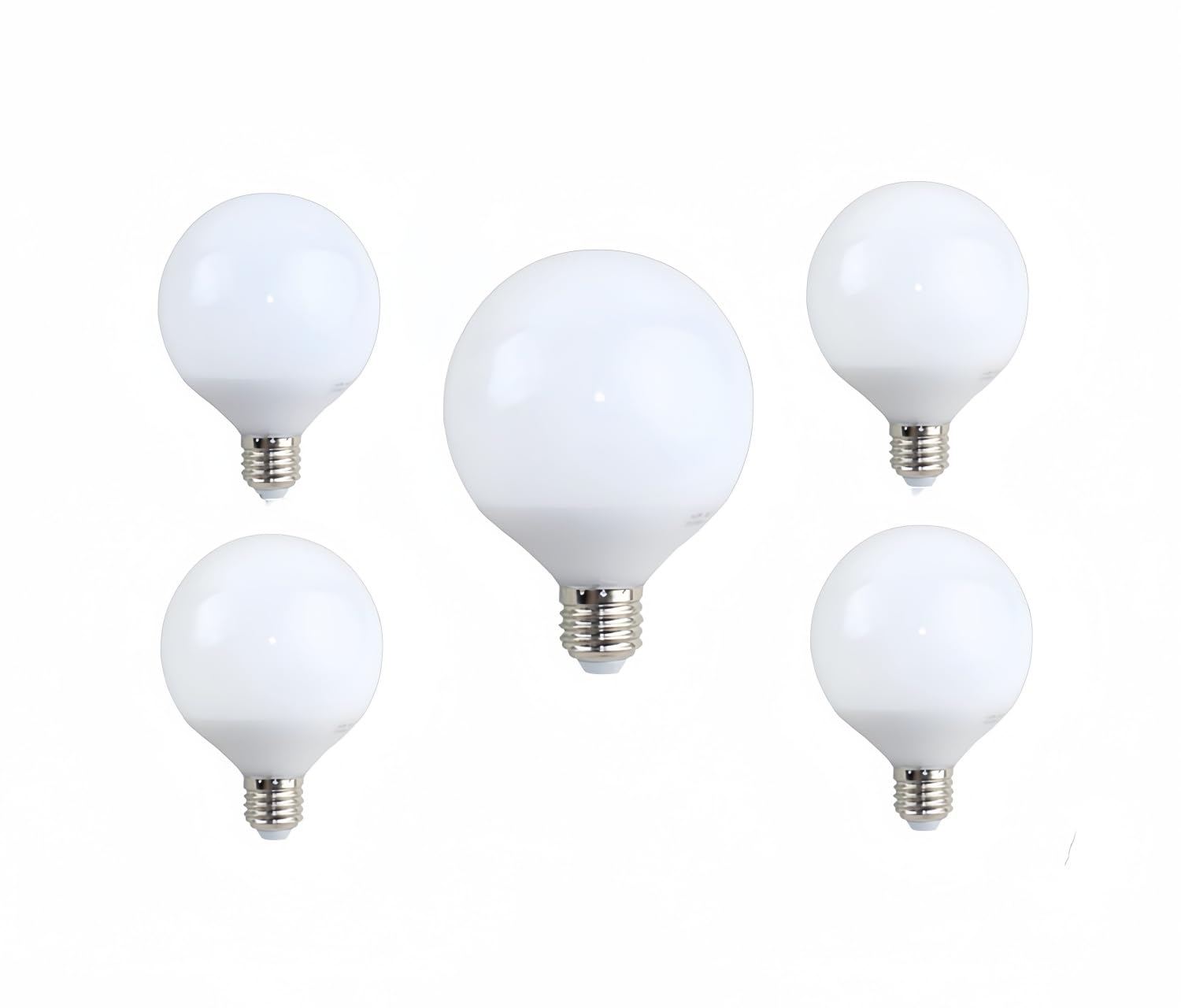 ONSSI Bombilla LED E27 G95 220V 15W (Equivalente a 100 W) 1350lm Lámpara LED No Regulable (Blanco Neutro, PACK 5)