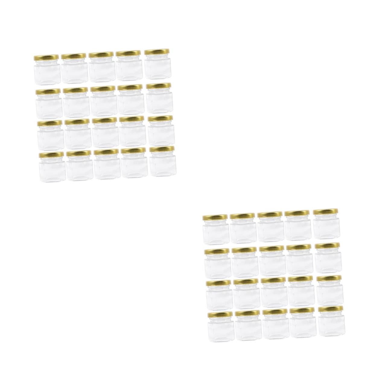 40stücke Hexagon Lebensmittelbehälter Mit Deckel Für Hochzeiten Babypartys Marmelade Und Honig Für Und Aufbewahrung