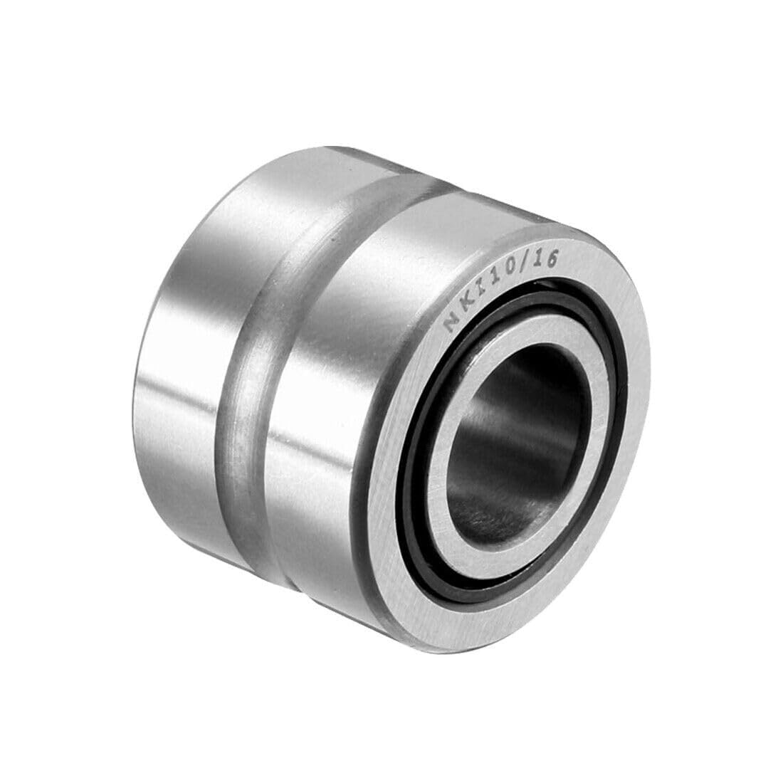Bearing, NKI10/16 Needle Roller Bearing w Inner Ring, 10mm Bore Dia, 22mm OD, 16mm Width Wear Resistance