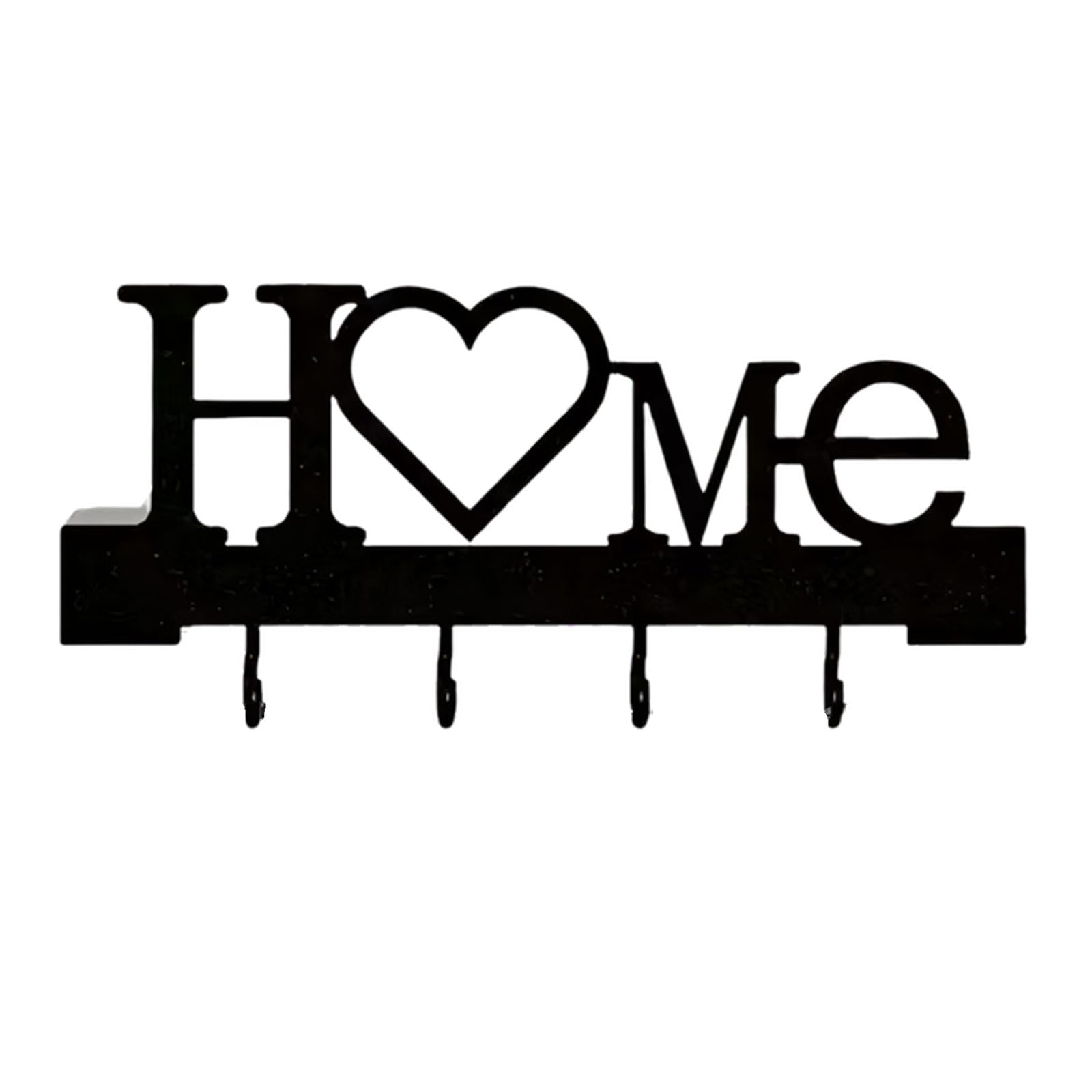 Msioytog A Iron Wall Mounted Hook With Home Letter Design For Organizing Clothes Ccessories Nd Household Items Wall Mounted Fasteners
