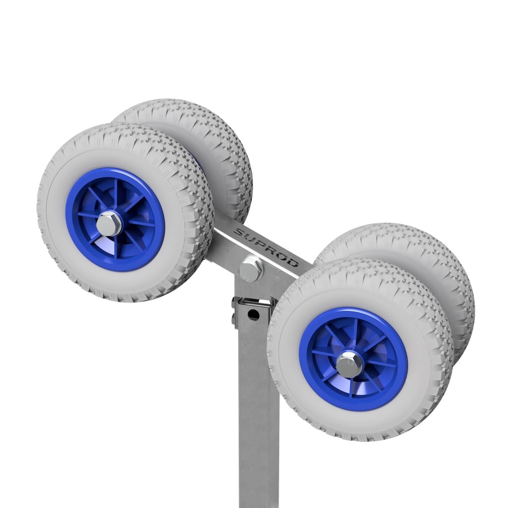 SUPROD Sliprollen Slipwagen Sliphilfe Bootstrailer PU-Reifen Ø 200 mm