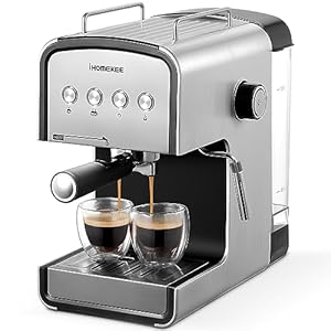 Espresso machine, CM6822 15 Bar Coffee Maker for Cappuccino and Latte Maker With Milk Frother, Removable Water Tank, Fast Heating Coffee Machine for Home, Office