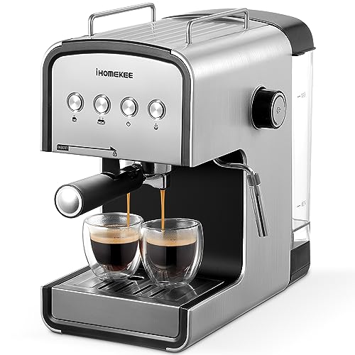 Espresso machine, CM6822 15 Bar Coffee Maker for Cappuccino and Latte Maker With Milk Frother, Removable Water Tank, Fast Heating Coffee Machine for Home, Office
