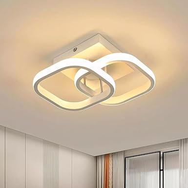 HASTHIP? 22W Modern Ceiling Light LED Acrylic Minimalism Square LED Ceiling Lamps for Hallway Office Bedroom Kitchen Living Room Ceiling Lights