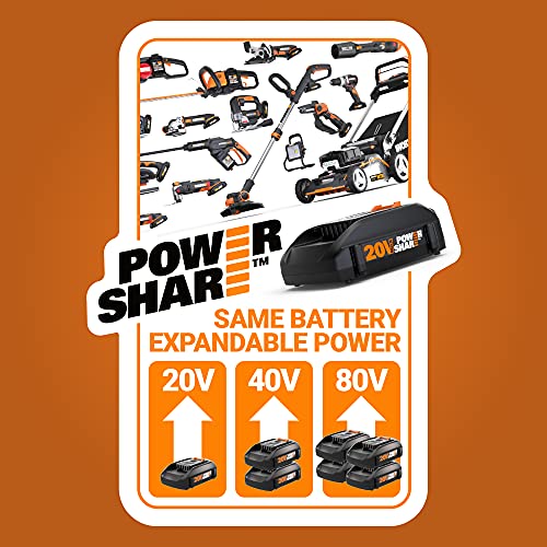 Image of WORX 20V Cordless Pressure Washer WG620.3 Power Washer, Hydroshot, Portable Power Cleaner for Car Washing, w /Accessories, 1 * 4.0Ah Battery & Charger Included