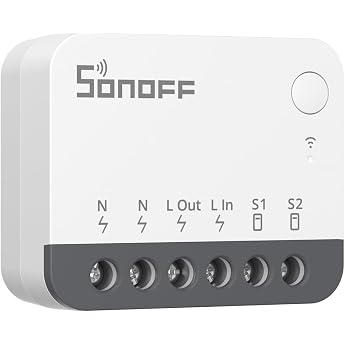 Sonoff ZBMINIR2 Zigbee Smart Switch, Zigbee 3.0 Lict Switch, Zigbee Smart Switch Works with Alexa &amp; Google Home, Zigbee Hub R