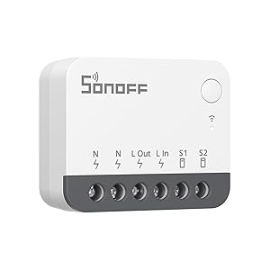 SONOFF ZBMINIR2 Zigbee Smart Switch 2 - Way, Interruttore intelligente, controllo APP, Funziona con Alexa, Google Home, Richiede neutrale e Hub Zigbee
