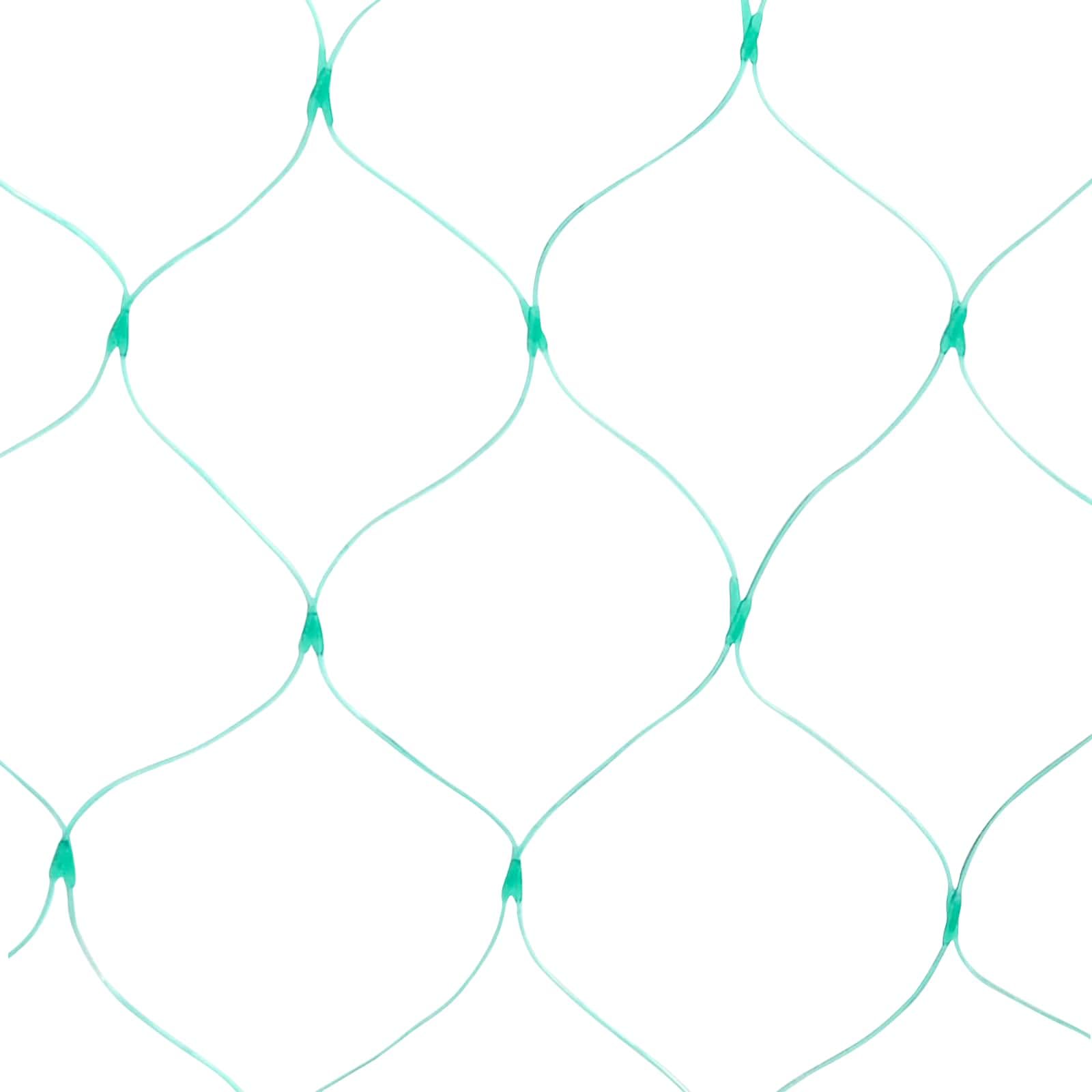 Vogelschutznetz Grün Polyethylen, 2 x 10 m, vielseitiges Gartennetz für Pflanzenschutz, Wetterbeständig, Innen- und Außenbereich, beeinfusst Schutz und Dekoration im Beet