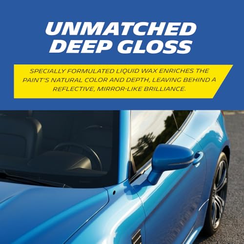 Image of MICHELIN Liquid Wax Polish 500ml Deep Gloss Shine & Paint Protection From UV | Hydrophobic Formula Repels Water & Dirt | Easy Application & Long-Lasting Finish Safe on Clear Coat & All Paint Types