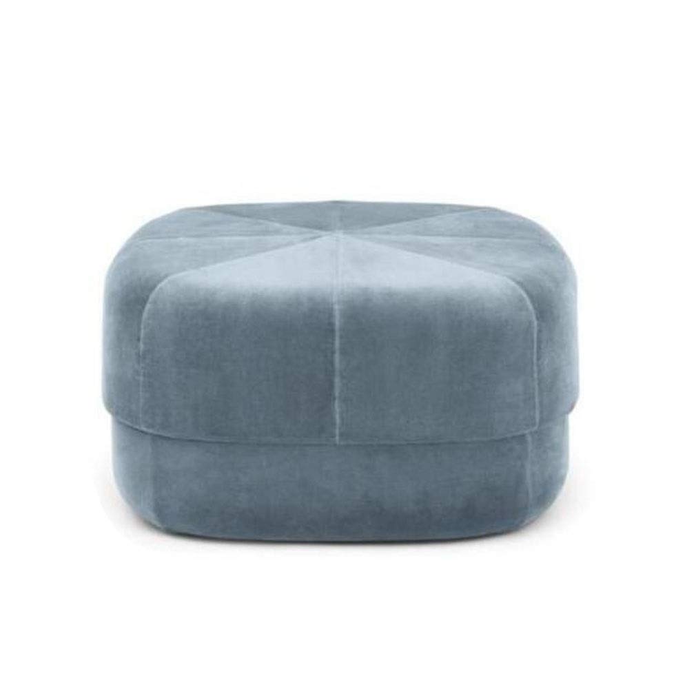 Tabouret rond de salon avec pouf élégant de 60cm de diamètre pour table basse couleur numéro 6