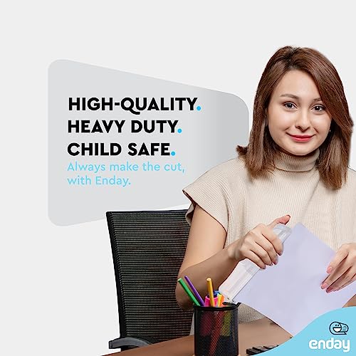 3 Hole Punch Heavy Duty, 3 Ring Hole Puncher for Binder, 10 Sheet Adjustable Paper Punch, Metal Three Hole Punch with Built-in Waste Chip Tray, Desktop 3 Hole Puncher Rubber Base, White - by Enday 2 51RRwRArZDL