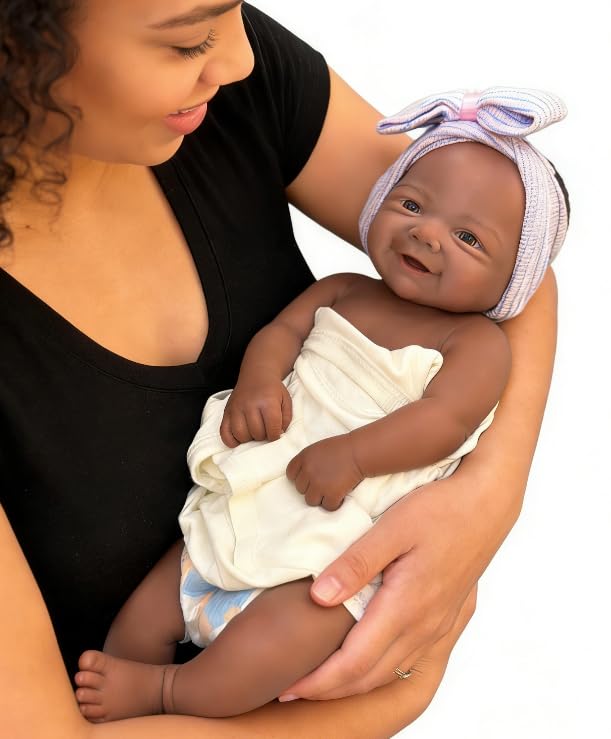 Muñeca Reborn Silicona 46 cm Peso 6.5 lb miniatura 1