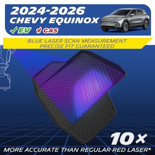 Image of Michelin Vehicle Mats for 2024-2026 Chevy Equinox EV | Not Fit Gas, All-Weather TPE Custom Fit Liner, Premier