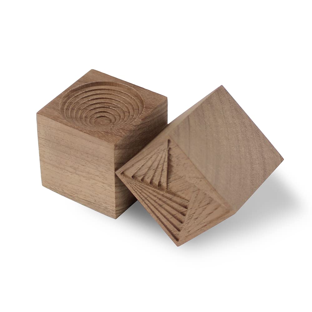 2 diffusori di oli essenziali, diffusore quadrato in legno naturale per aromaterapia, per auto, ufficio, camera da letto