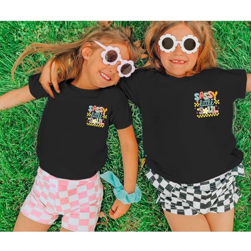 Bobeutou Flower Girl Shirt Graphic Tees Cute Preppy Shirts Kids Floral Letter Print T Shirt Funny Summer Cotton Youth Tops4