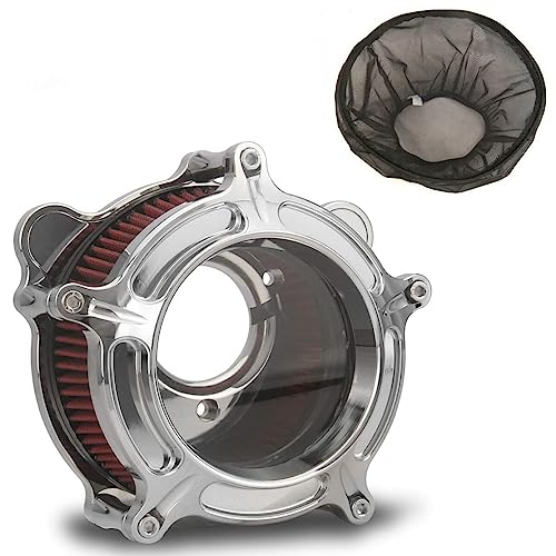 Chromed Air Cleaner Red Filter C