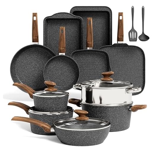 Kitchen Academy Induction Cookware Set-17 Piece