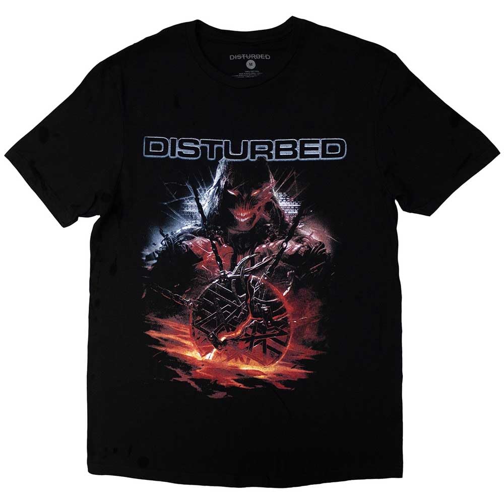 Rock Off Officially Licensed Products Disturbed European Tour 23 Medallion T Shirt XXL Black