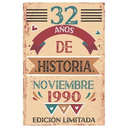 32 Años De Historia Noviembre 1990: Libro de visitas, cuaderno, 110 páginas de felicitaciones, idea de regalo, regalo Para la esposa, novia, mujer, La madre