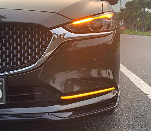 Kit LED DRL Blanco/Ámbar para Mazda6 2018 en adelante miniatura 4