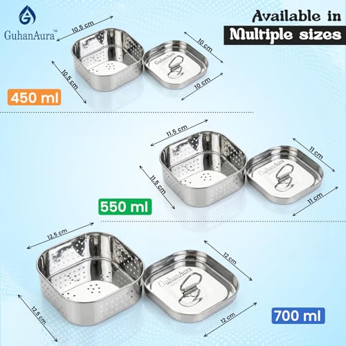 Image of Medium Stainless Steel Paneer Maker Mould Press 550 ML | Paneer Maker Steel for Homemade Paneer, Tofu & Sprouts | Durable Food Grade Material | Rust Resistant, Easy to Use & Clean