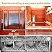 WHEGETED Large Chicken Coop Outdoor Durable Duck House Poultry Pet Hutch & 2 Wood Eggs Run Cage Nesting Box Waterproof Asphalt Roof Ramp Removable Tray Wire Fence for Backyard Small Animal Orange 79