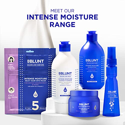Image of BBLUNT Intense Moisture Hair Mask with Jojoba Oil & Vitamin E for Nourished & Shiny Hair - 250 g